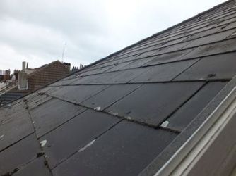 Toiture en fibrociment